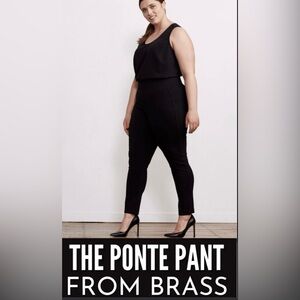 Brass Clothing- Women's Black Ponte Pant
